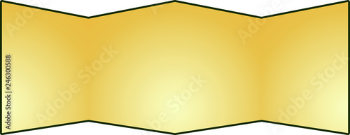 Gold folding screen