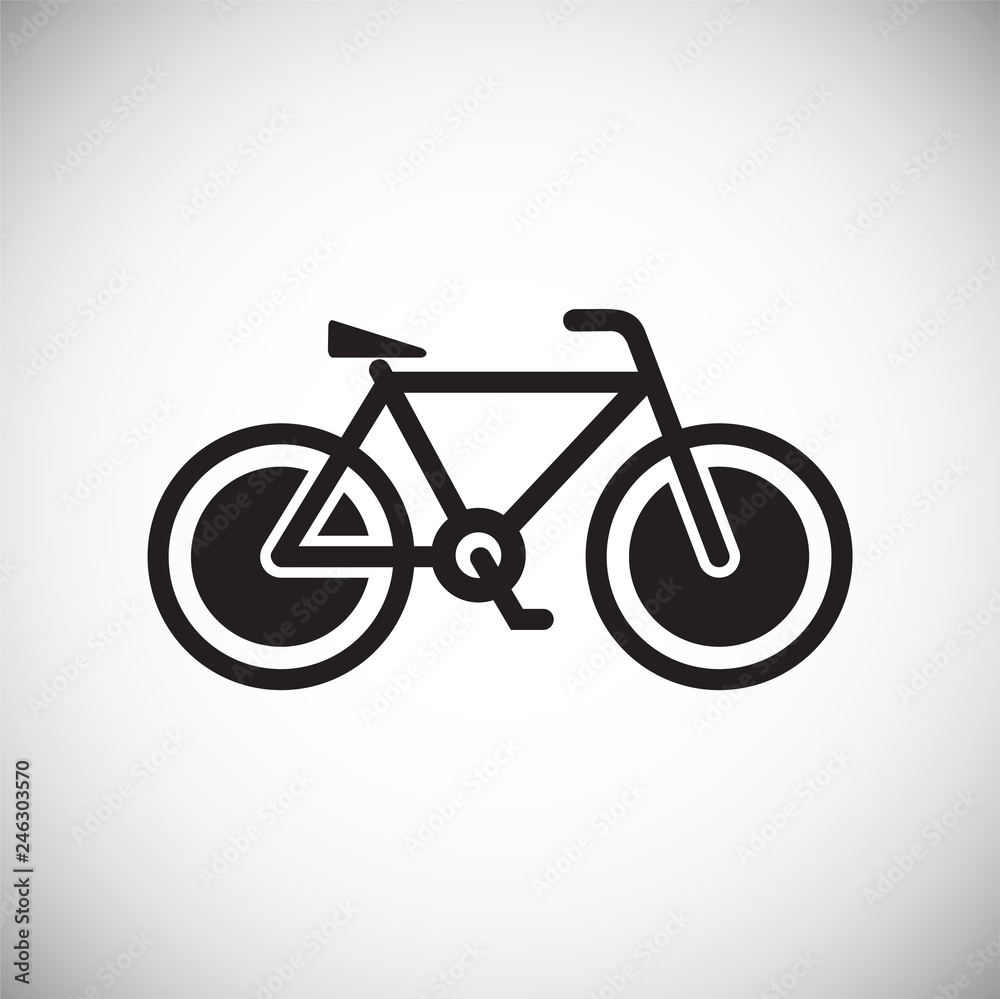 Bicycle icon on white background for graphic and web design, Modern simple vector sign. Internet concept. Trendy symbol for website design web button or mobile app Bicycle icon on white background for graphic and web design, Modern simple vector sign. Internet concept. Trendy symbol for website design web button or mobile app