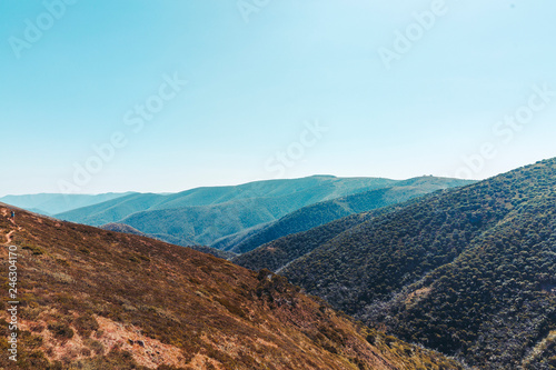 Beautiful Australian Summer Landscape of Mount Hotham and Buller, Victoria, Australia. 