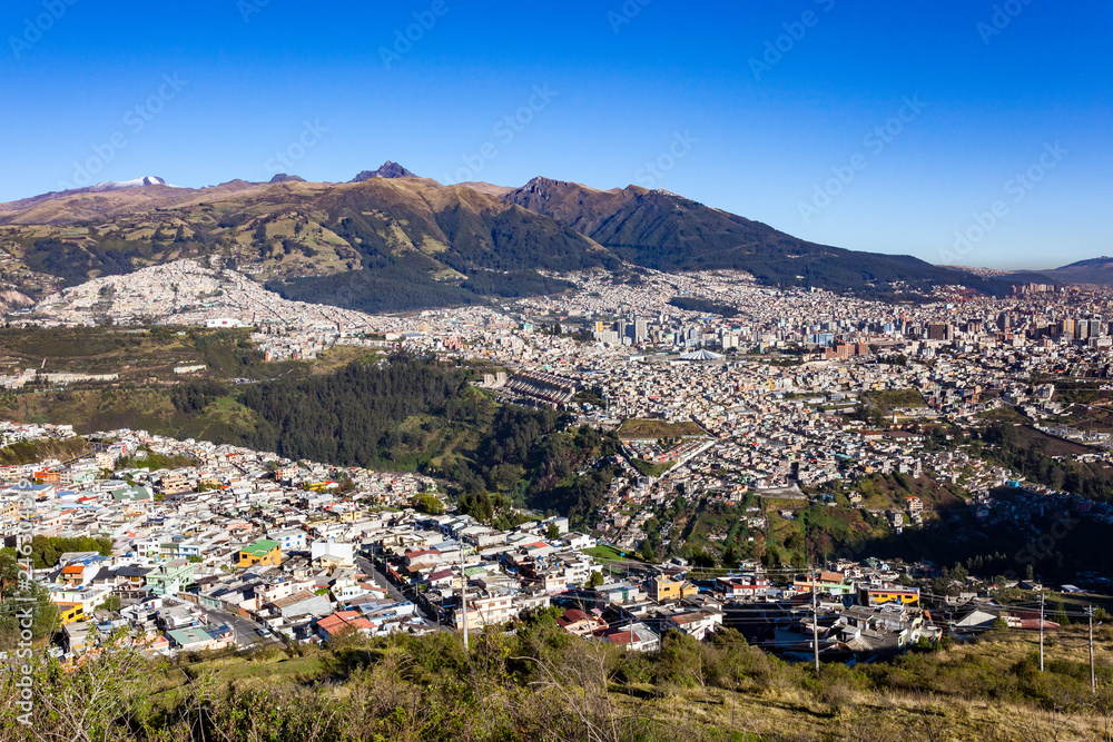 Partial view of Quito