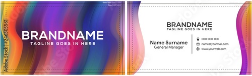 Modern creative and clean business card template, polygon background, flyer design, name card template. Corporate identity with abstract illustration. Vector company style for brandbook