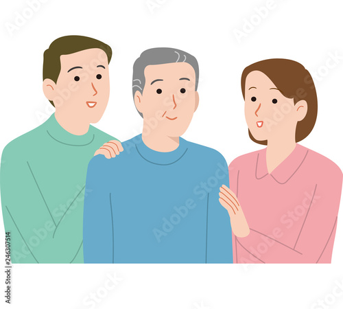 高齢者と家族