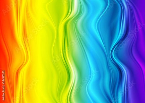 Colorful iridescent abstract wavy background