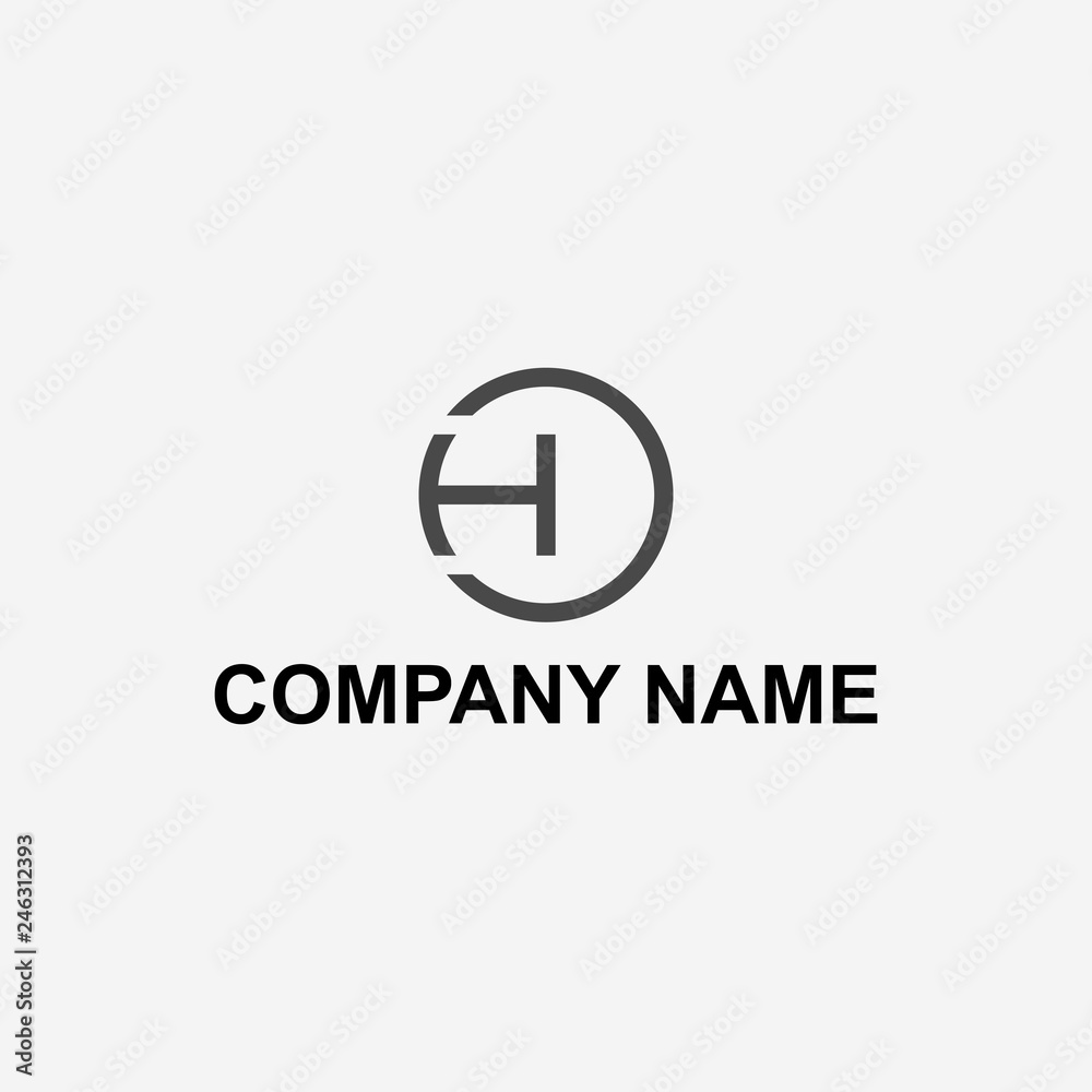 Logo design and logo template