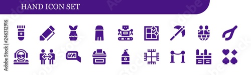  hand icon set