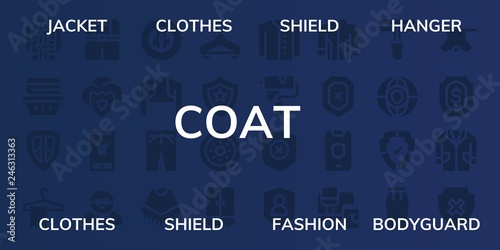  coat icon set