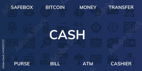 Φωτογραφία cash icon set