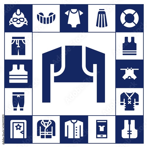  jacket icon set
