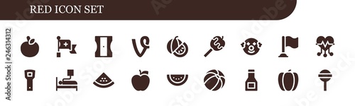  red icon set