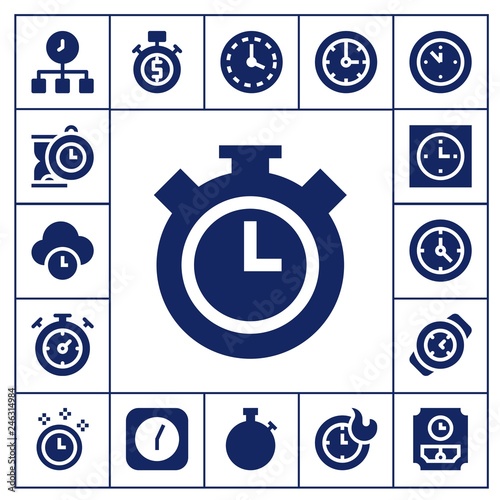  interval icon set