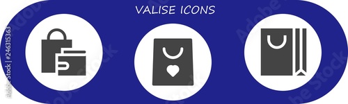  valise icon set