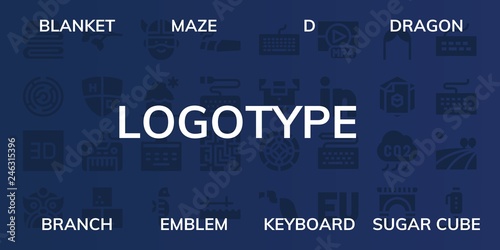  logotype icon set