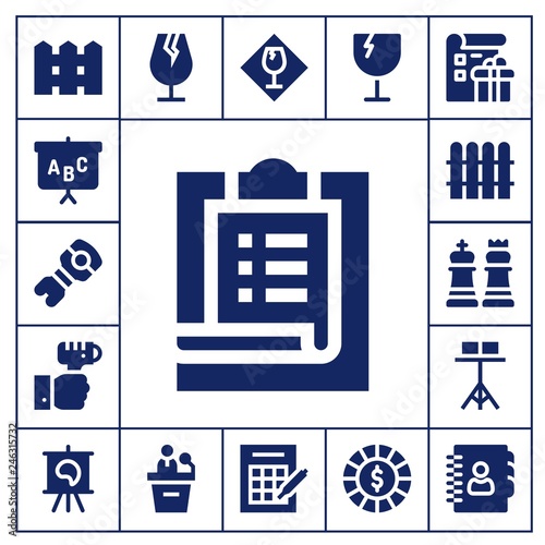  board icon set