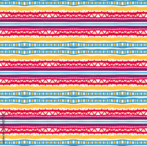 multicolored tribal pattern