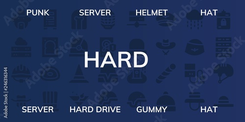  hard icon set