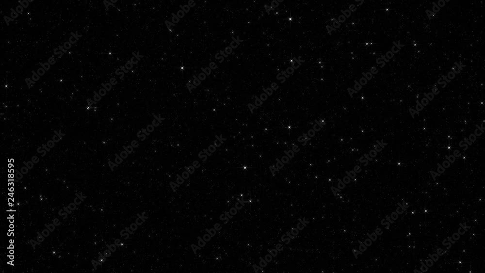 Twinkling Starlight Loop - Scores of stars twinkle in the night sky in this perfectly seamless loop. 