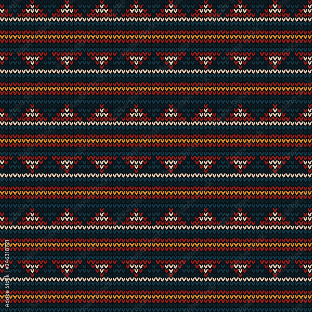 Abstract Knitted Pattern Background With Colorful Shapes Abstract Knitted Pattern Background With Colorful Shapes