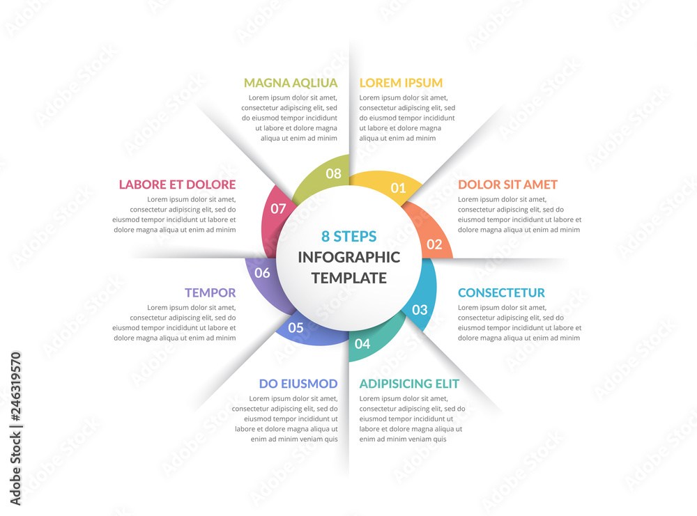 Circle Infographics - Eight Elements Circle Infographics - Eight Elements