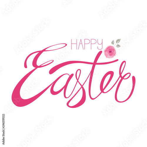 Happy Easter hand-drawn lettering.