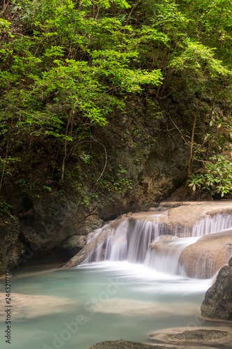 Erawan waterfall in Kanchanaburi  Thailand