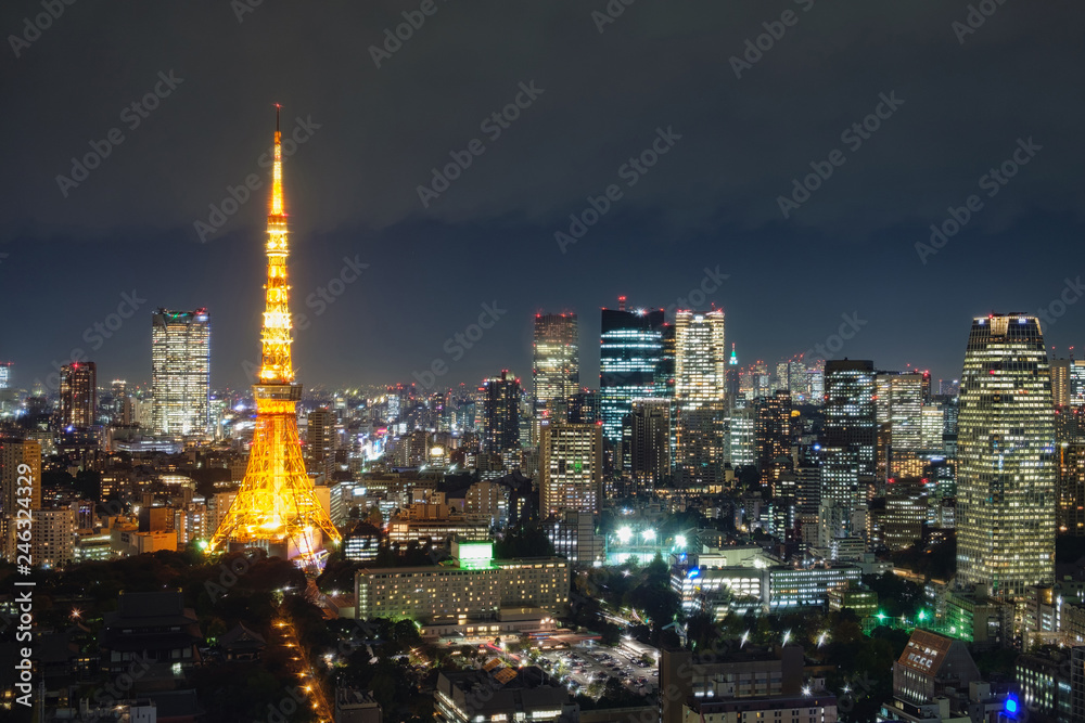 Tokyo Tower in Tokyo city landmark of Japan.