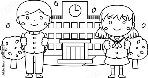 First-year student of the entrance ceremony outline