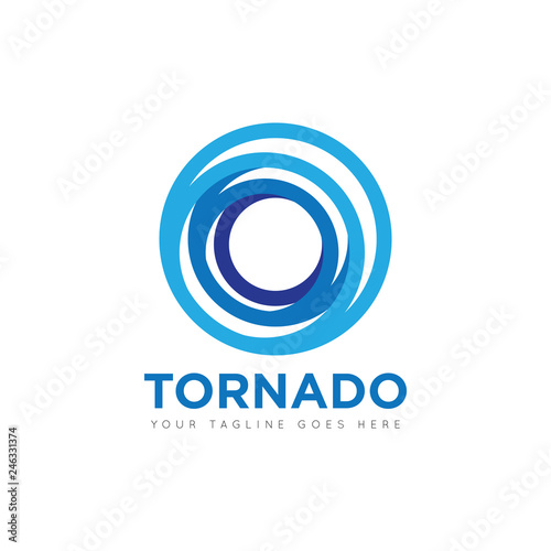 tornado logo and icon vector illustration design template
