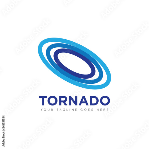 tornado logo and icon vector illustration design template