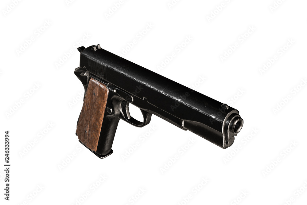 gun isolated on white background gun isolated on white background