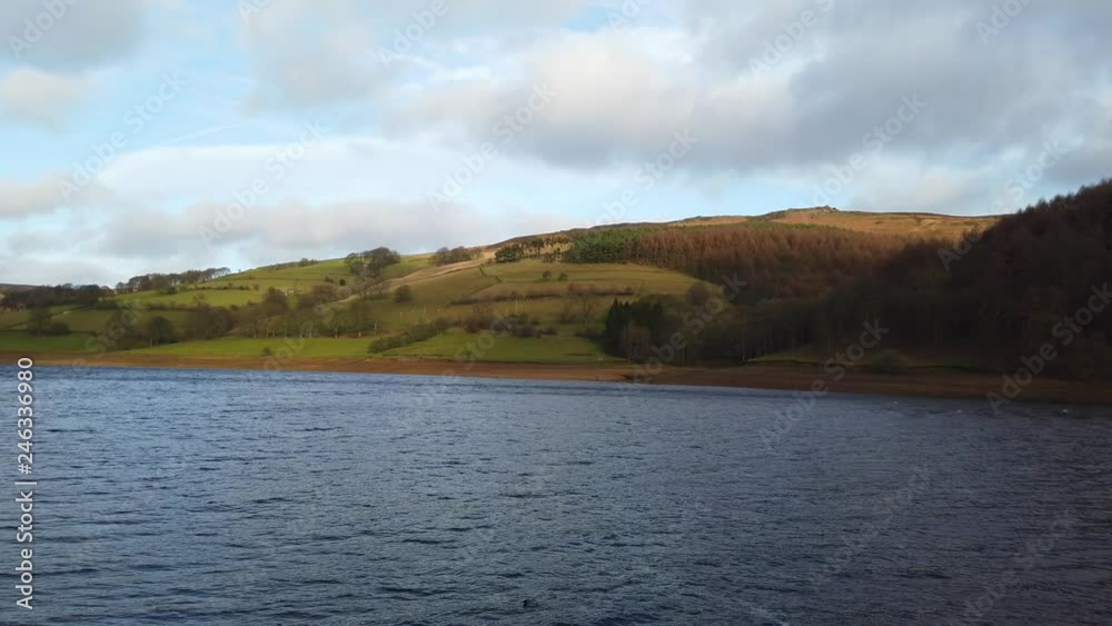 Beautiful Lake in the hills of Peak District National Park Beautiful Lake in the hills of Peak District National Park