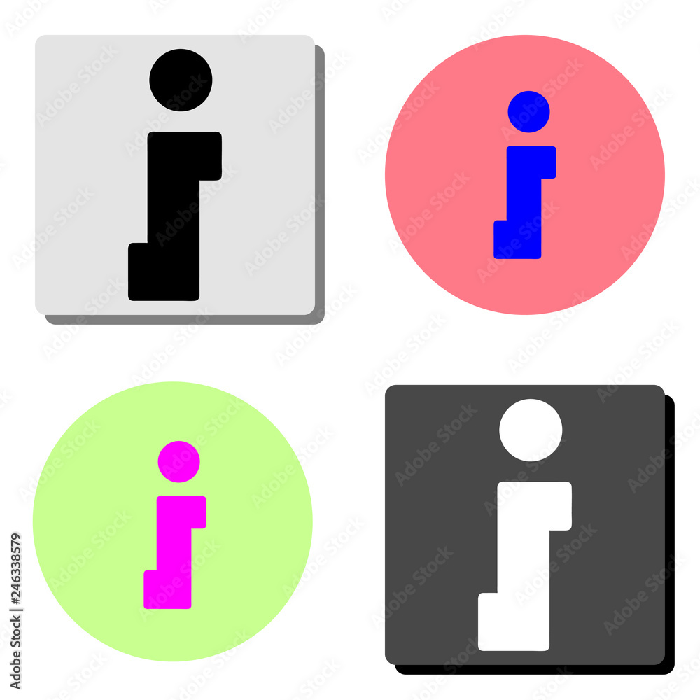 information. flat vector icon