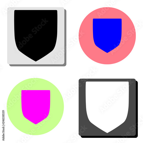 Free Download Shield. flat vector icon - GFXLoad