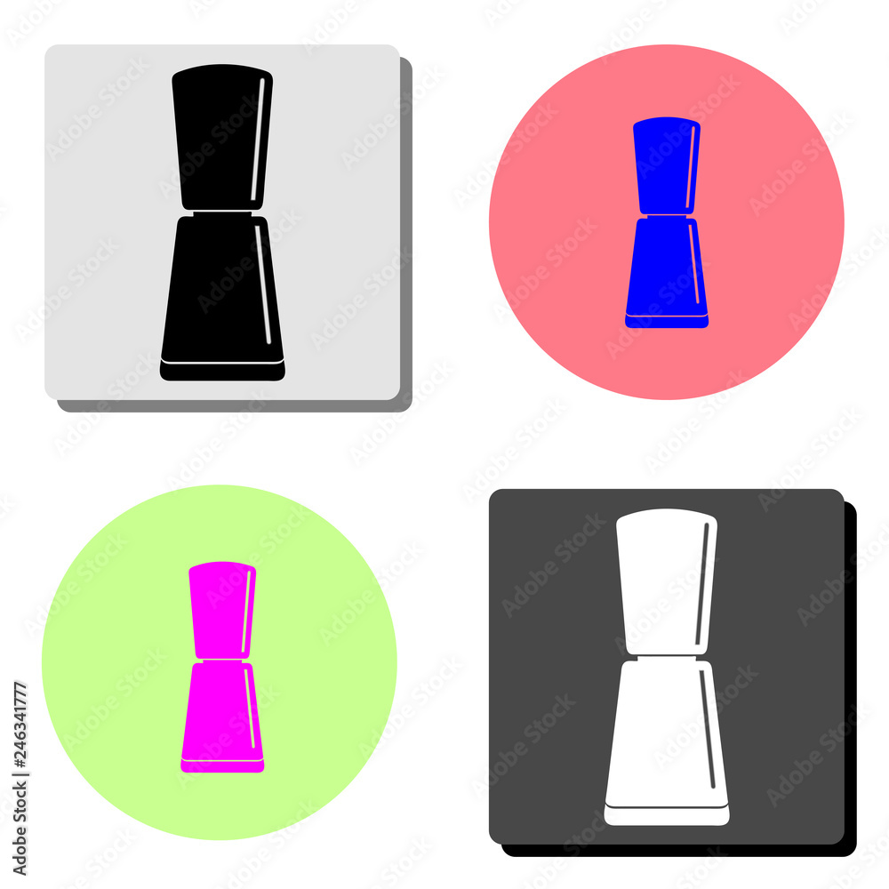 Fototapeta premium Nail polish. flat vector icon