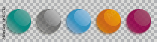 Glossy Transparent Buttons Transparent Header