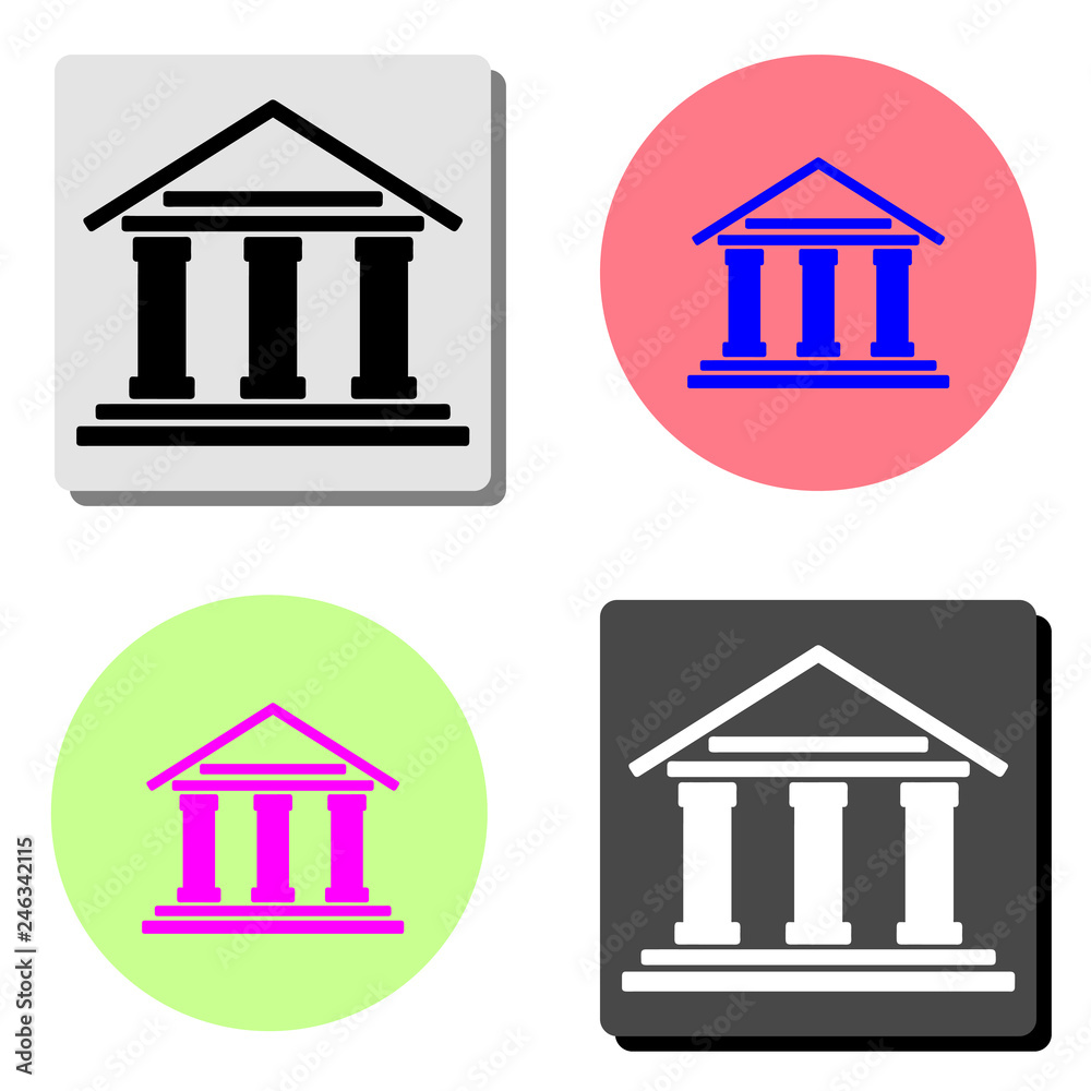 Bank. flat vector icon Bank. flat vector icon
