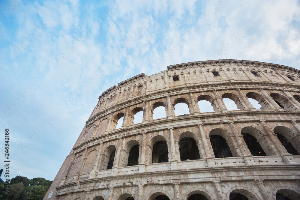 Colosseum in Rome. Italian landscape
