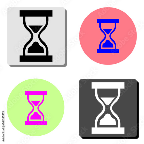 Hourglass. flat vector icon