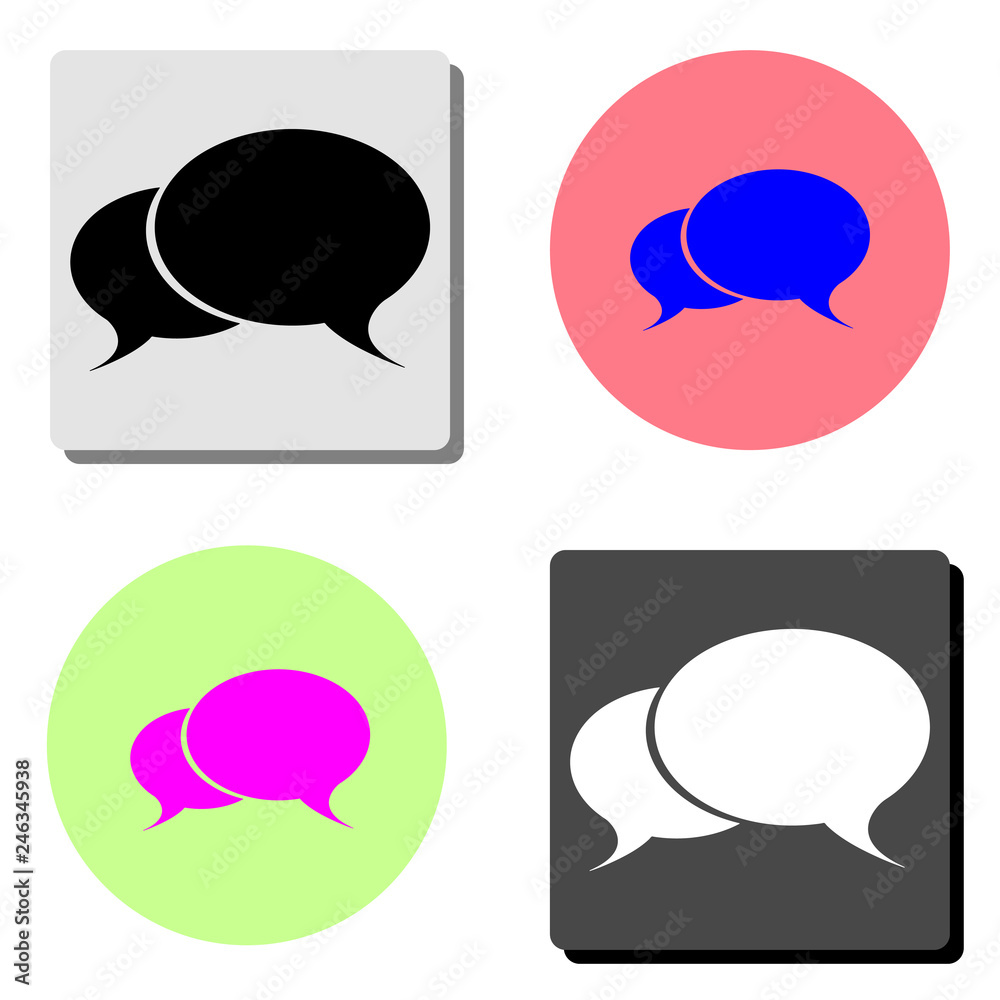 Chat. flat vector icon Chat. flat vector icon