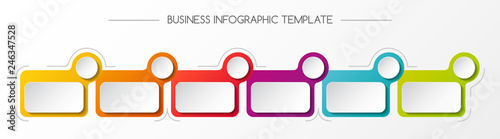 Concept of empty infographic template. Vector.