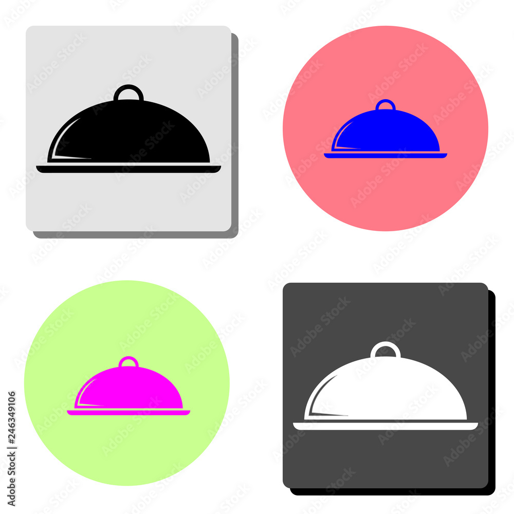 platter. flat vector icon platter. flat vector icon