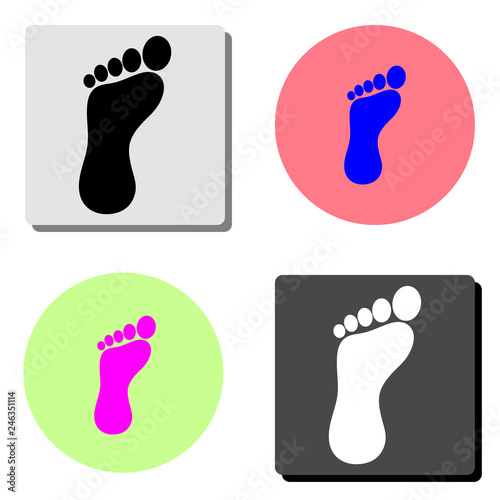 foot. flat vector icon