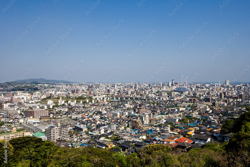足立山からの眺望　北九州市