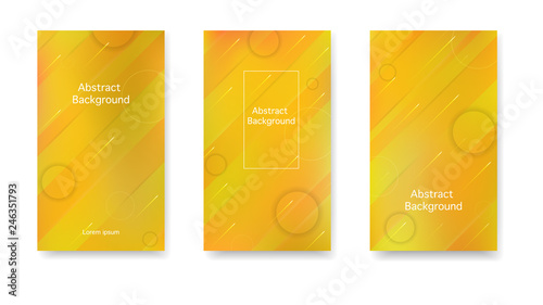 Color geometric gradient, abstract background. Gradient, neon, lines, forms. Vector. Modern cover in a minimalist style.