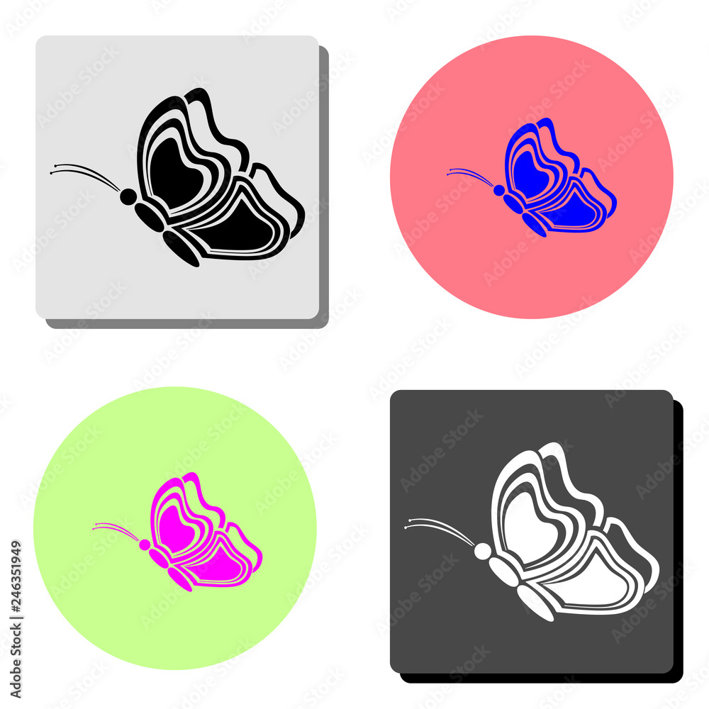 Butterfly. flat vector icon Butterfly. flat vector icon