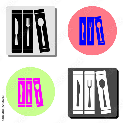 cutlery. flat vector icon