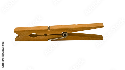 old wooden Laundry clip