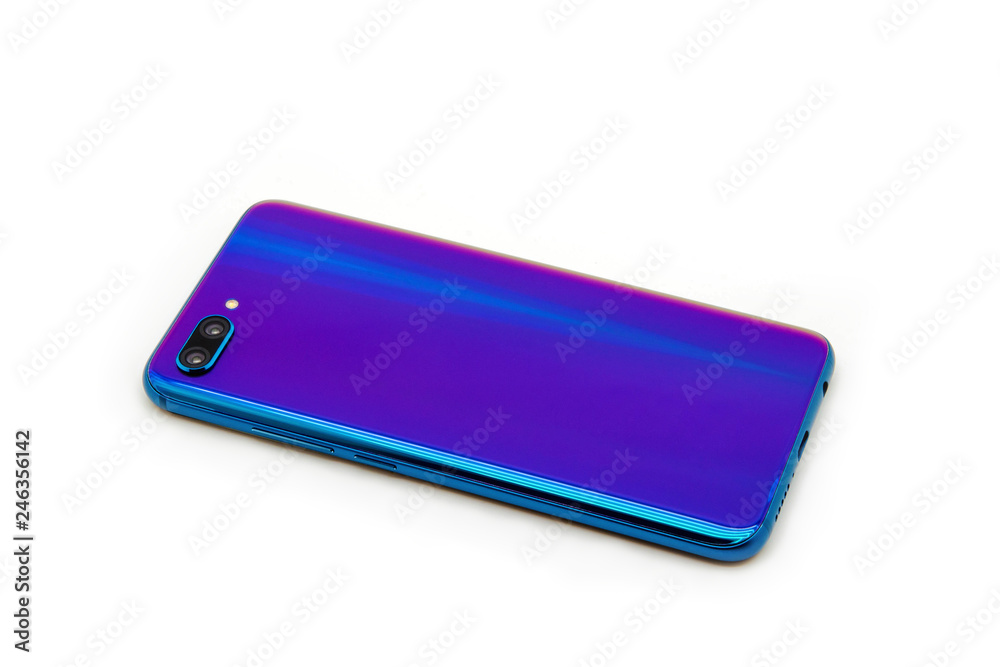 Beautiful modern blue smartphone Beautiful modern blue smartphone