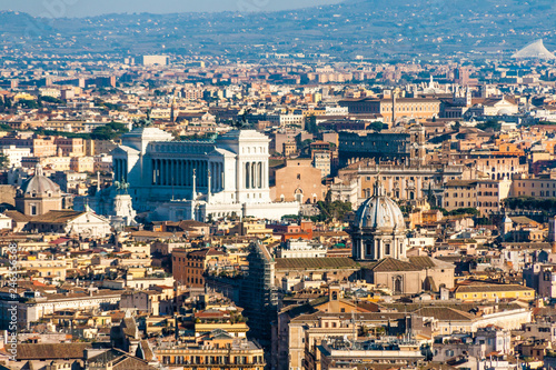 View of Rome as seen from the St. Peter dome