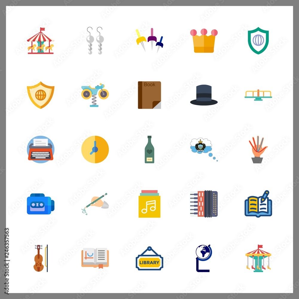 25 antique icon. Vector illustration antique set. library and typewriter icons for antique works 25 antique icon. Vector illustration antique set. library and typewriter icons for antique works
