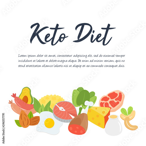 Ketogenic diet food, low carb high healthy fats